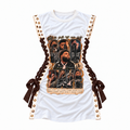 Custom Graphic Grommet Dress